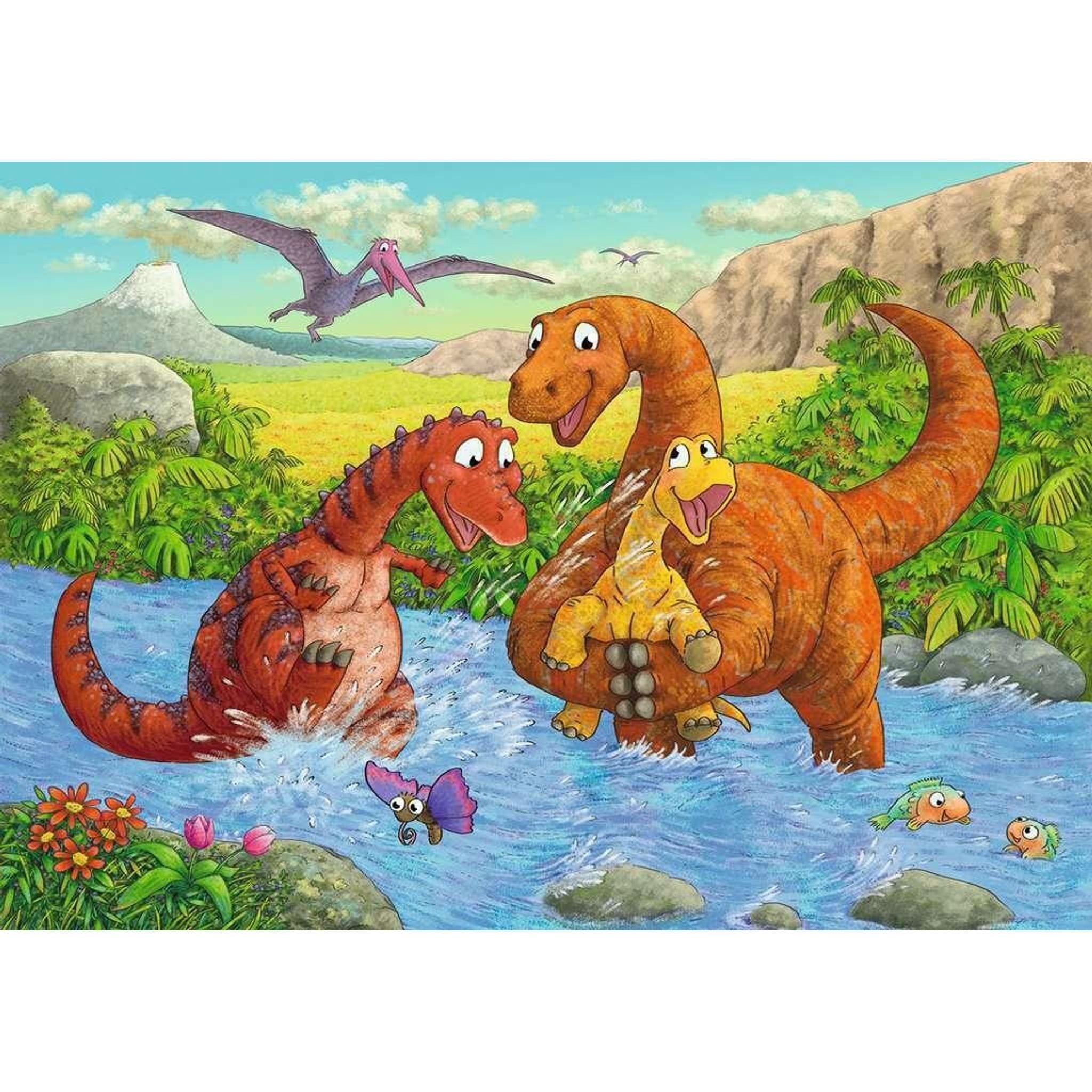 Ravensburger - Dinosaurs at play 2x24 Pieces - Toybox Tales