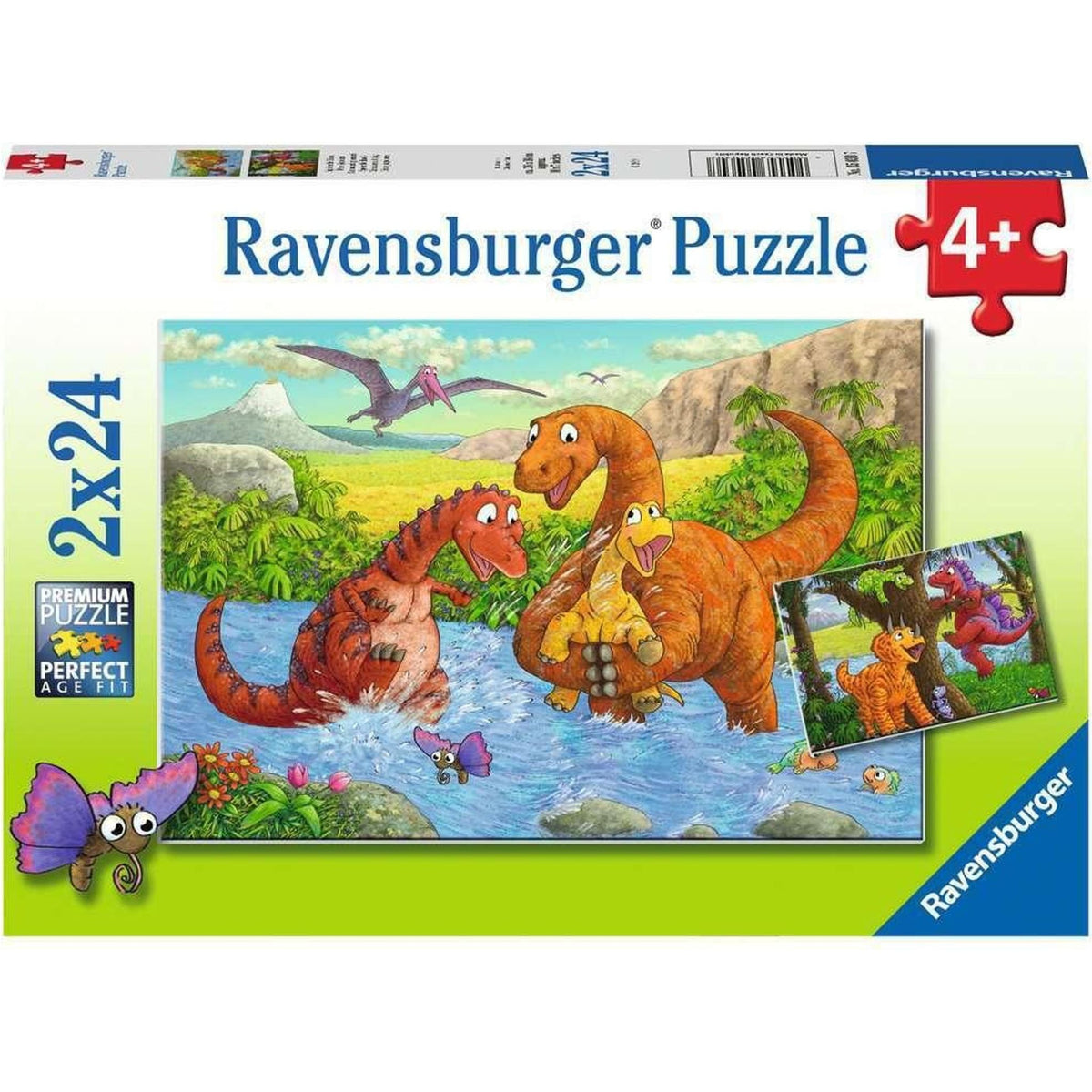 Ravensburger - Dinosaurs at play 2x24 Pieces - Toybox Tales