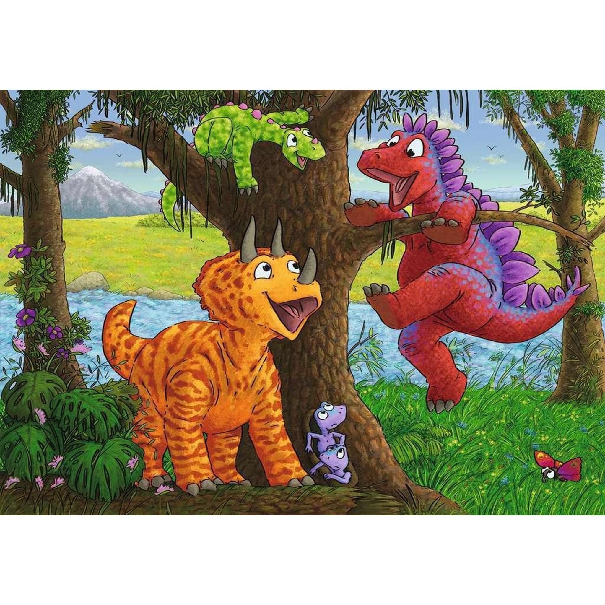 Ravensburger - Dinosaurs at play 2x24 Pieces - Toybox Tales