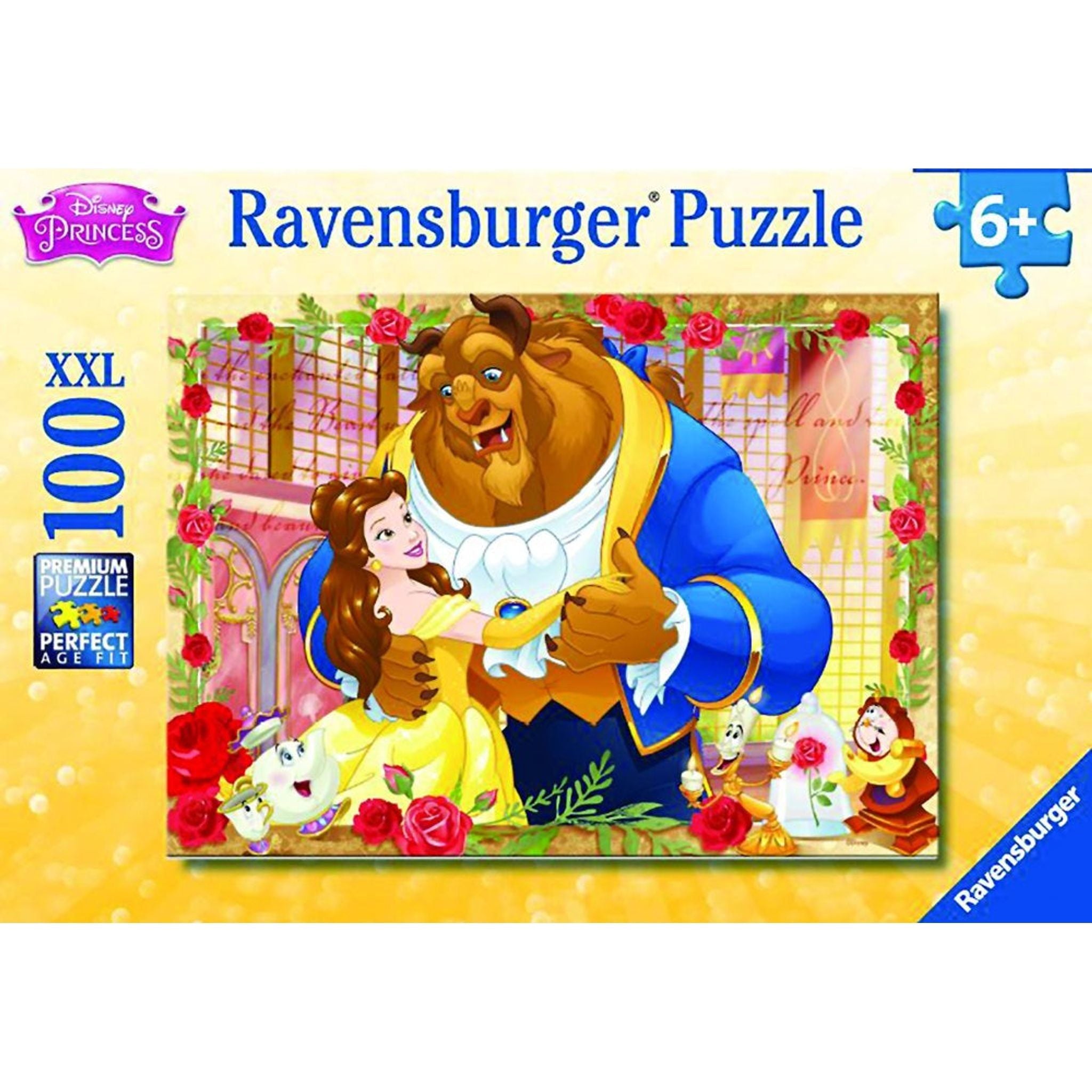 Ravensburger - Disney Belle & Beast Puzzle Glitter 100pc - Toybox Tales