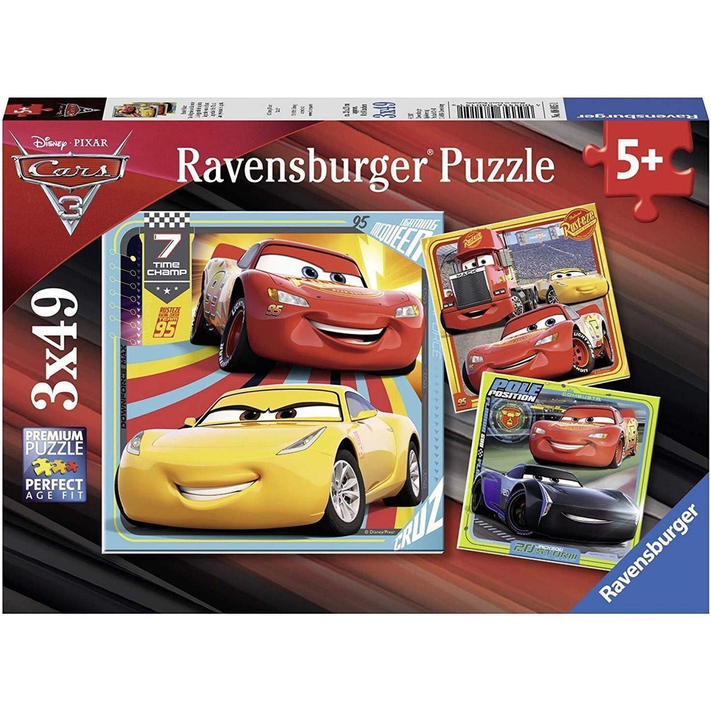 Ravensburger - Disney Cars 3 Collection 3x49 Piece Puzzle - Toybox Tales