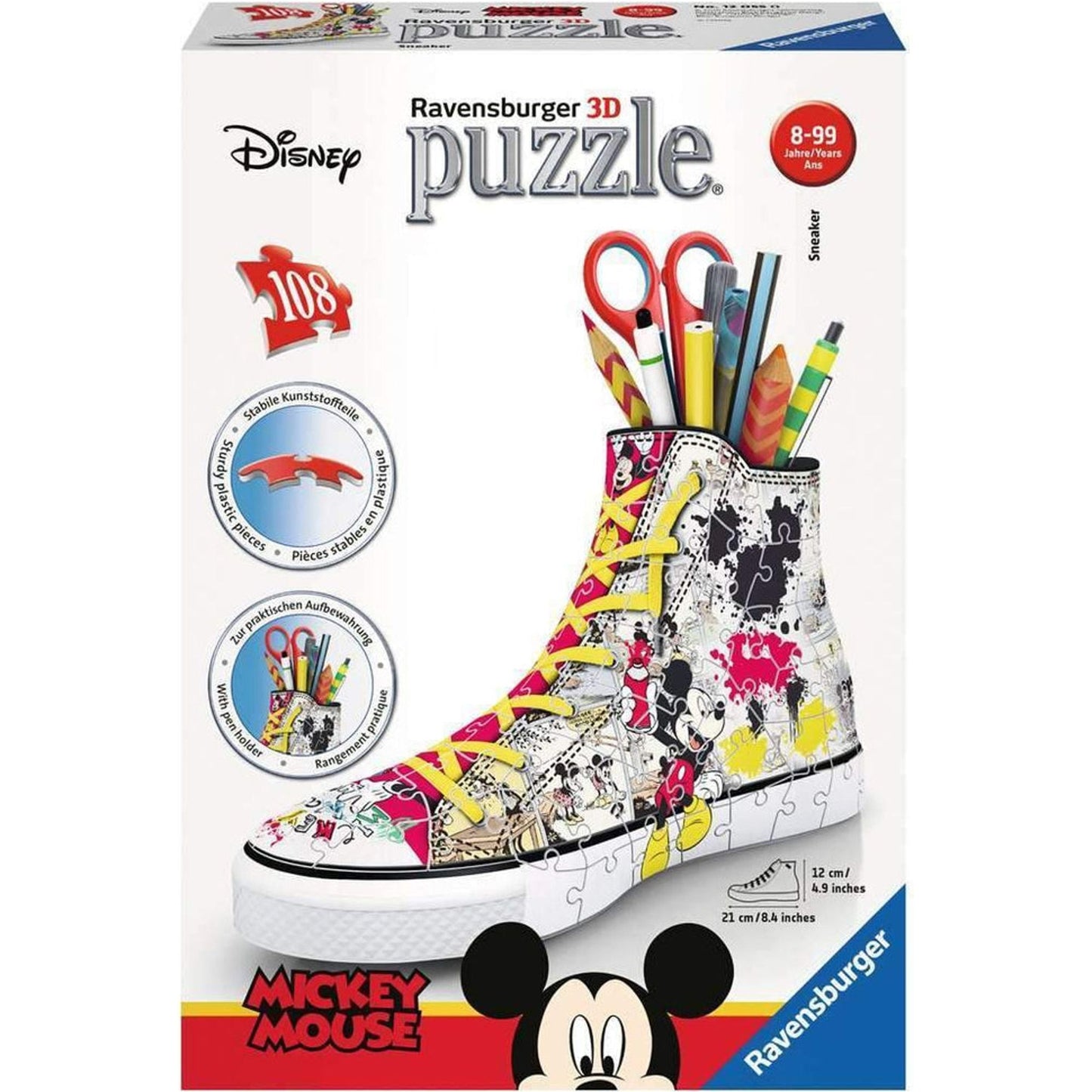 Ravensburger - Disney Mickey 3D Sneaker 108pc - Toybox Tales