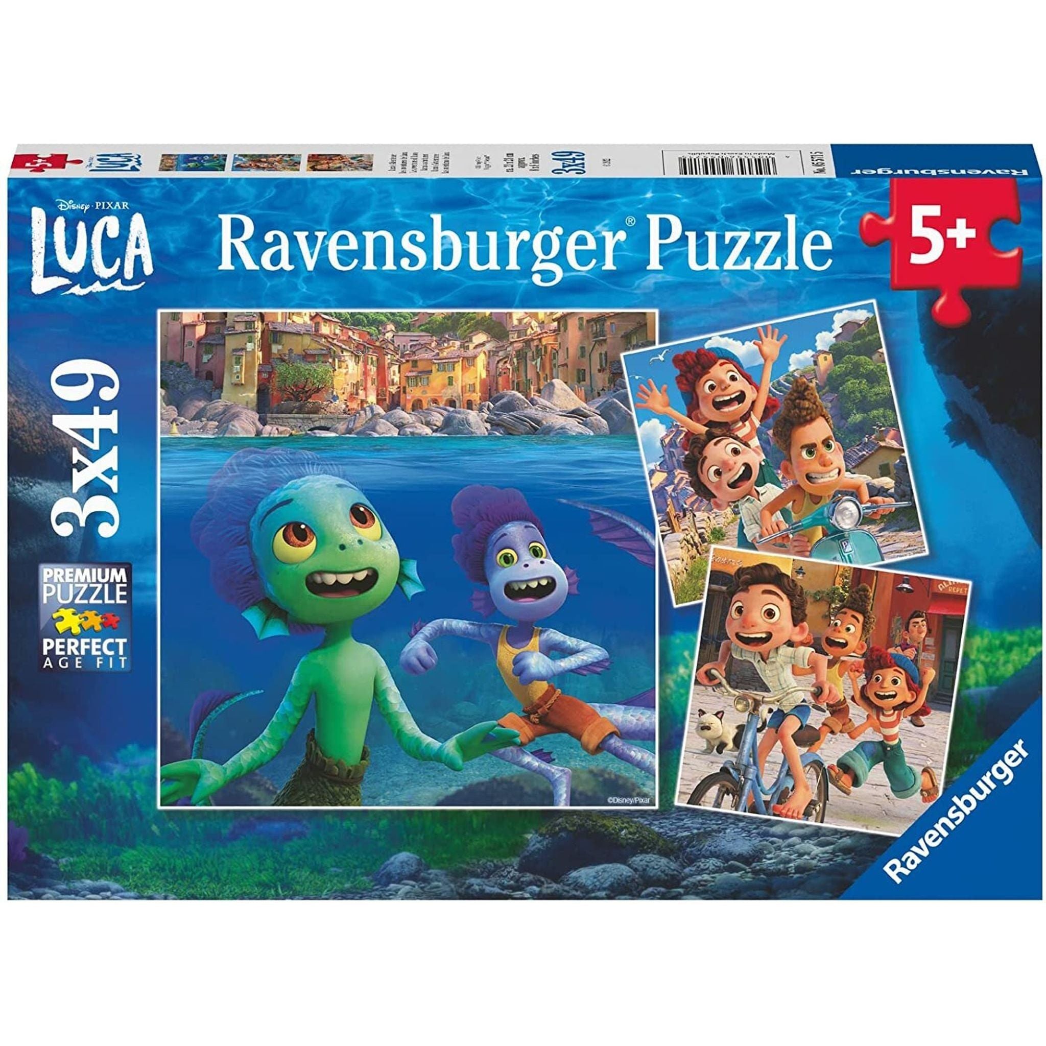 Ravensburger - Disney Pixar Luca 3x49pc - Toybox Tales