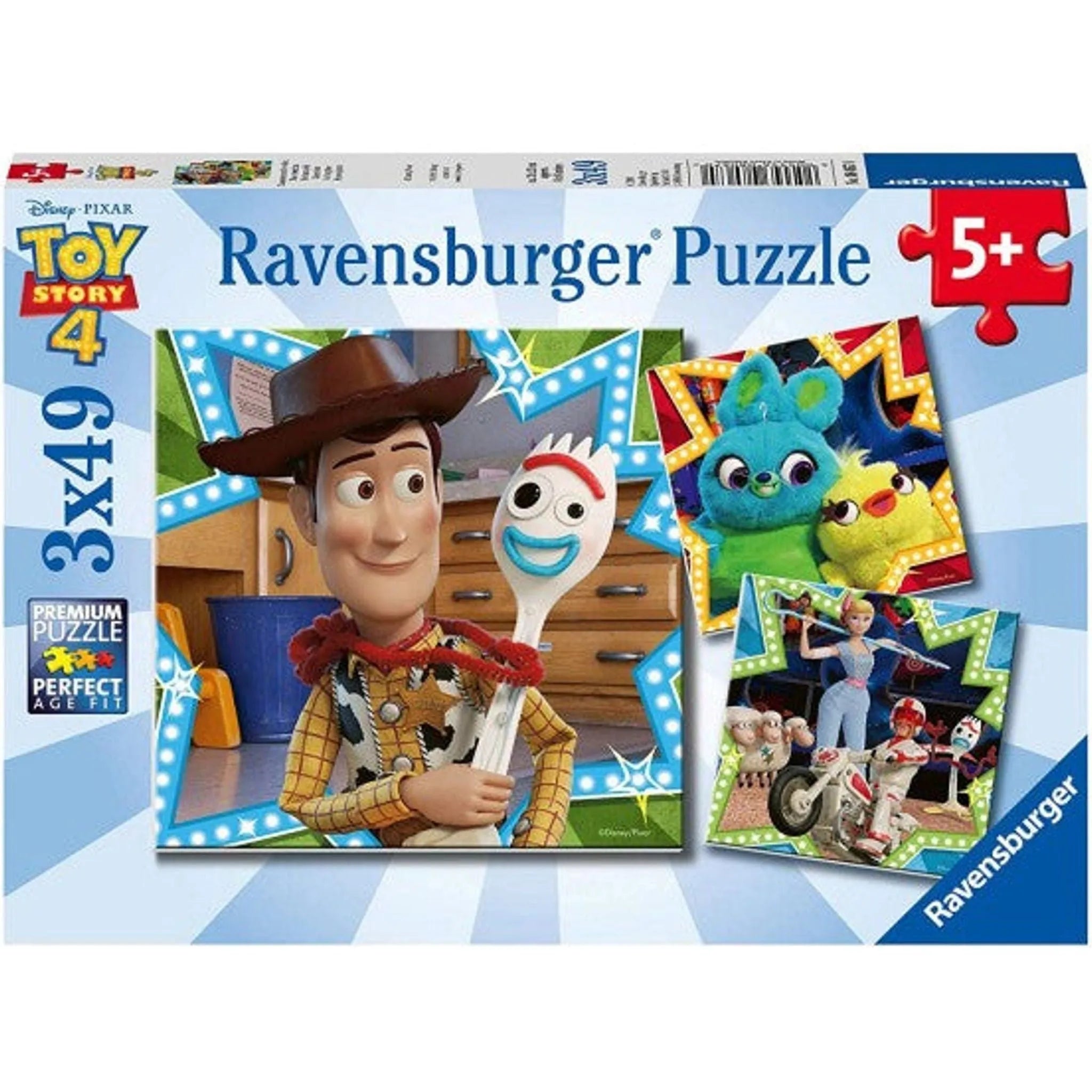 Ravensburger - Disney Toy Story 4  'In It Together' Puzzle 3x49pc - Toybox Tales