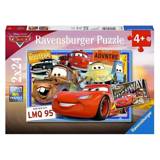 Ravensburger - Disney Two Cars 2x24 Piece Puzzle - Toybox Tales