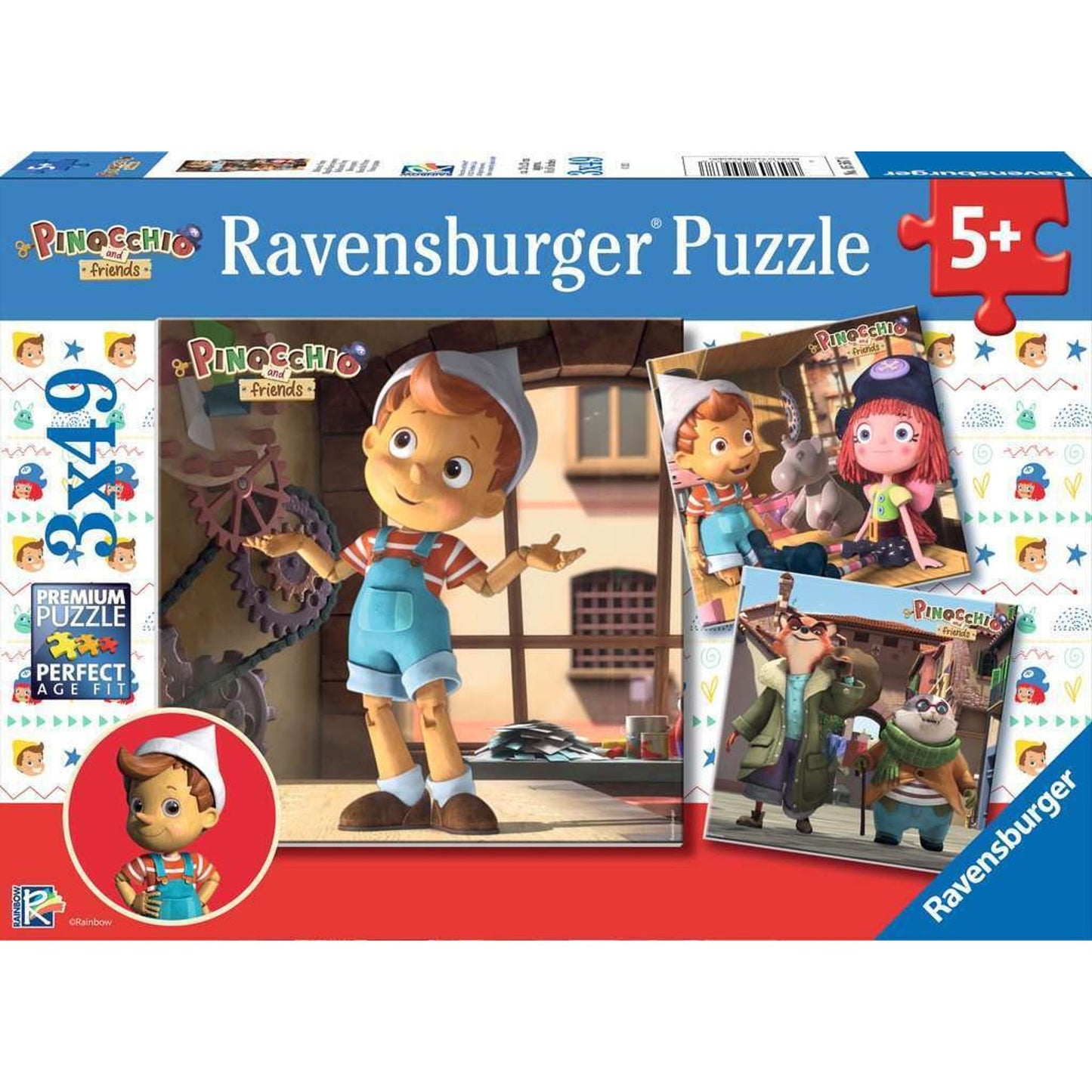 Ravensburger - Pinocchio 3x49pc - Toybox Tales