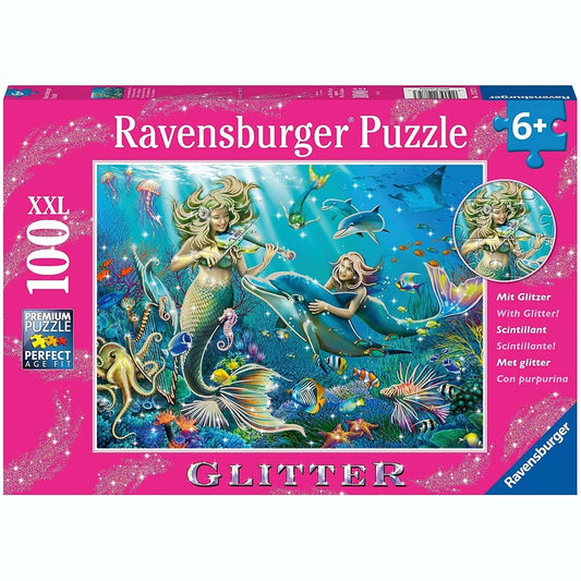 Ravensburger - Underwater Beauties Glitter Puzzle 100 Pieces - Toybox Tales