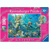 Ravensburger - Underwater Beauties Glitter Puzzle 100 Pieces - Toybox Tales