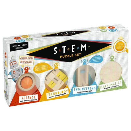 S.T.E.M. PUZZLE (Wooden Set of 4 Puzzles) - Toybox Tales
