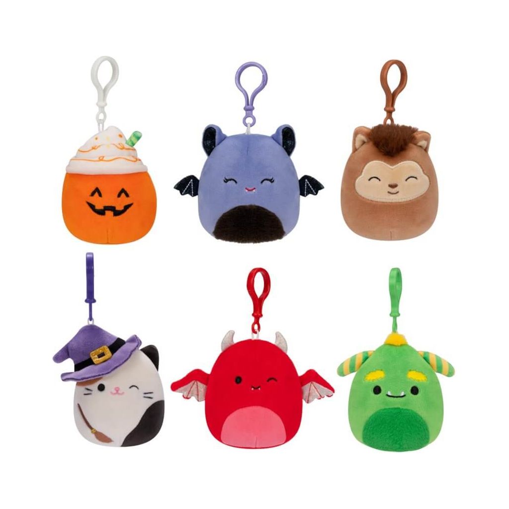 SQUISHMALLOWS 3.5" Clip-Ons Halloween Assortment - Squishmallows - Toybox Tales