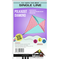 Single Line Kite: Polkadot Diamond - Toybox Tales