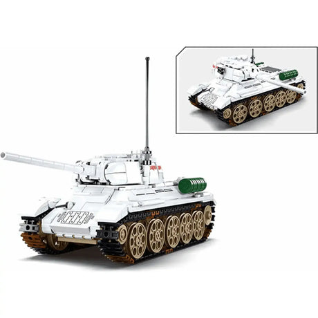 Sluban Army Battle Of Budapest - T-34/35 Medium Heavy Tank 518pcs - Toybox Tales