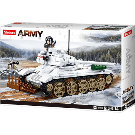 Sluban Army Battle Of Budapest - T-34/35 Medium Heavy Tank 518pcs - Toybox Tales