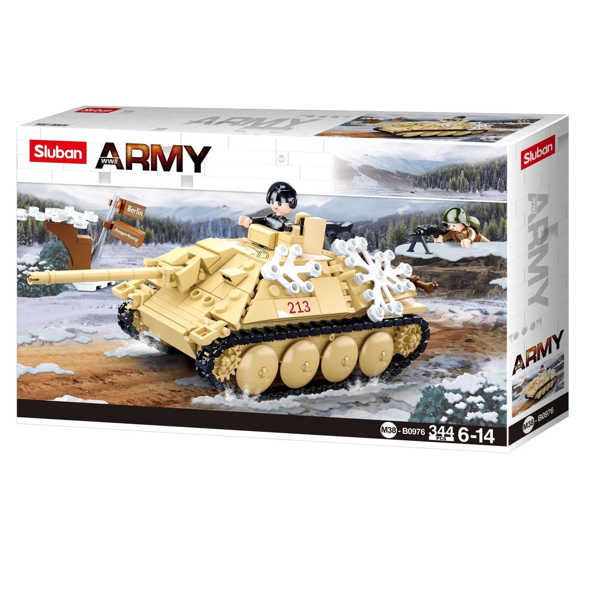 Sluban Army Battle Of Budapest - Tank Destroyer 344 Pcs - Toybox Tales