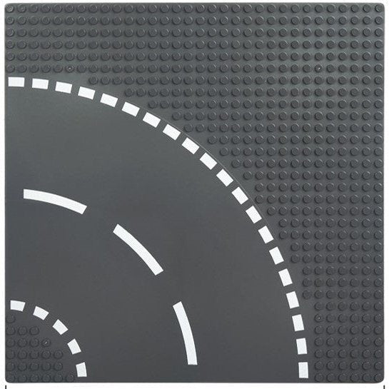 Sluban Building Base Plates - Road Corner - Toybox Tales