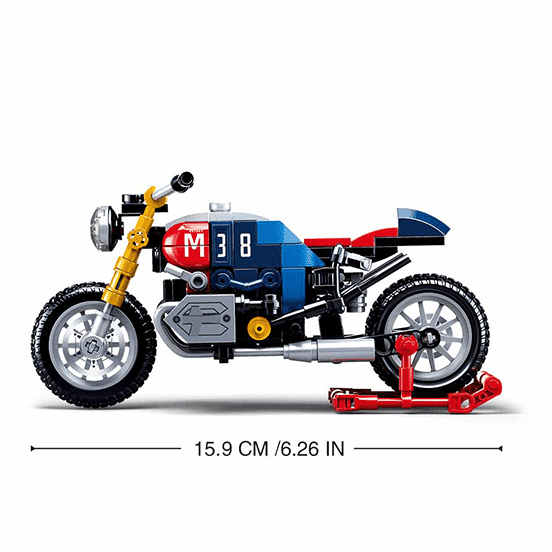 Sluban Cafe Racer Motorcycle 197 PCS - Toybox Tales