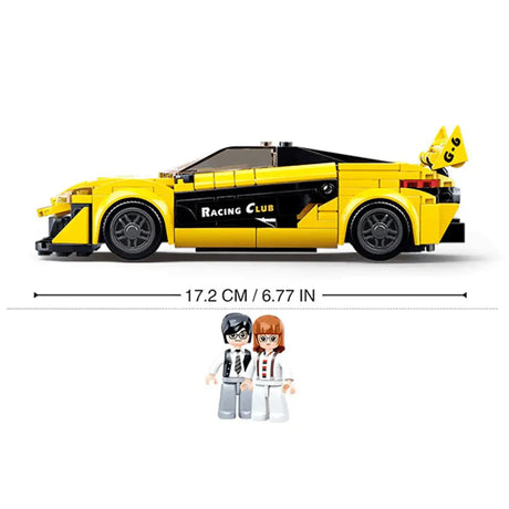 Sluban English Super Car (Yellow) 283Pcs - Toybox Tales