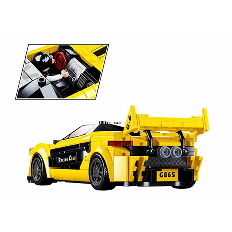 Sluban English Super Car (Yellow) 283Pcs - Toybox Tales