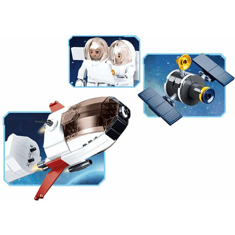 Sluban Space Saturn Expidition Rocket 468pcs - Toybox Tales