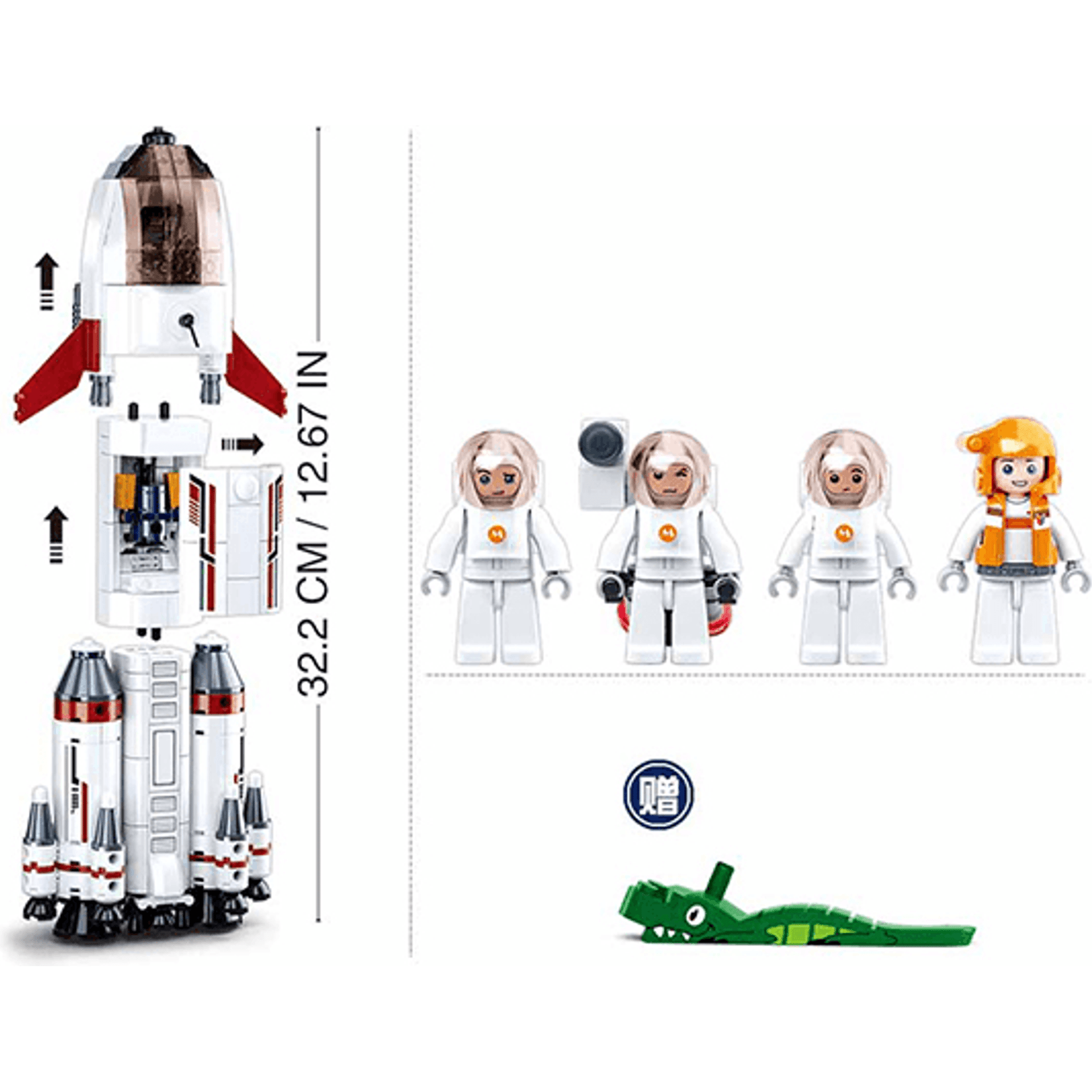 Sluban Space Saturn Expidition Rocket 468pcs - Toybox Tales