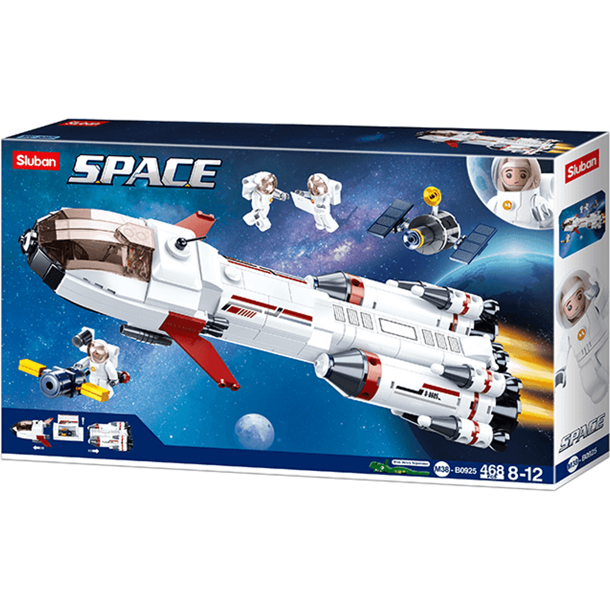 Sluban Space Saturn Expidition Rocket 468pcs - Toybox Tales