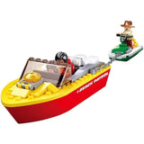 Sluban Surf Beach Patrol Rescue Boat 129 Pcs - Toybox Tales