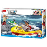 Sluban Surf Beach Patrol Rescue Boat 129 Pcs - Toybox Tales