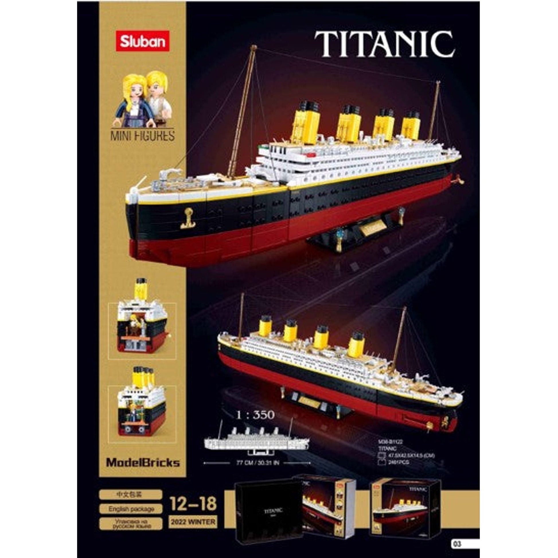 Sluban Titanic - Scale 1:350 2401pcs - Toybox Tales
