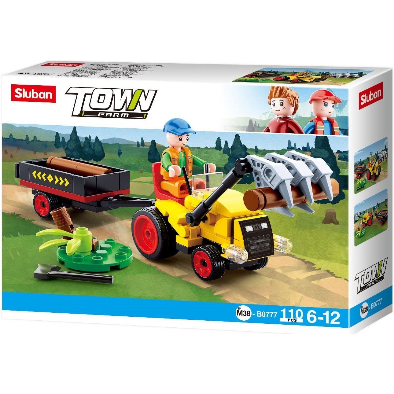 Sluban Town Log Trailer 110 Pcs - Toybox Tales