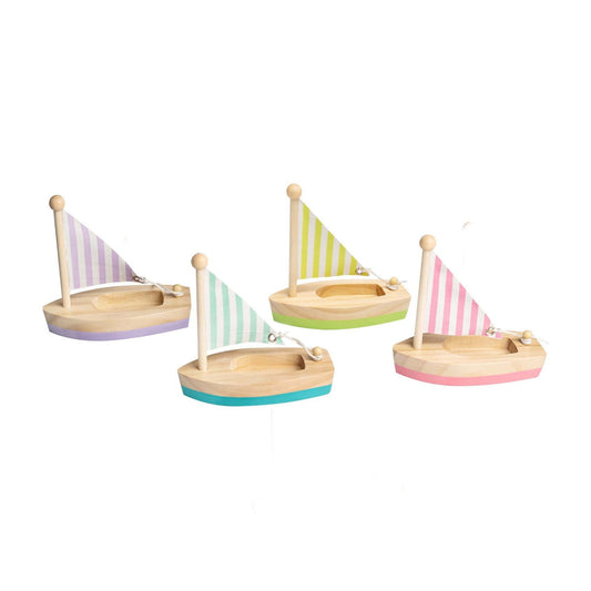 Small Wooden Sailing Boat - Toybox Tales