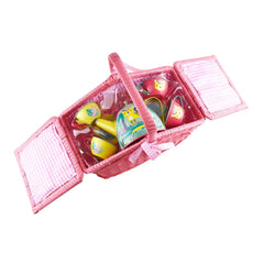 Tiger Tin Tea Set In Picnic Basket (18 Piece Set) - Toybox Tales