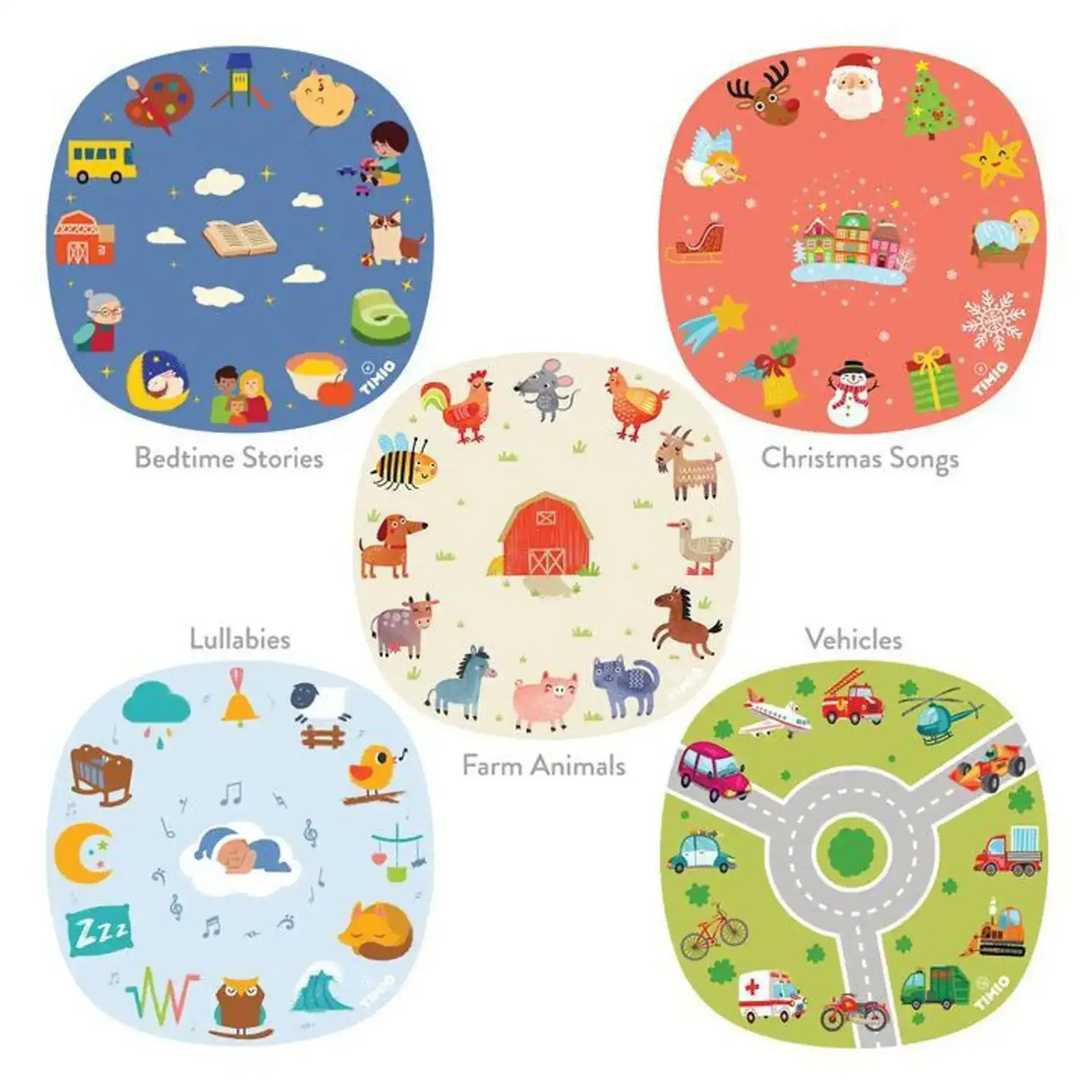 Timio Player with 5 Discs in 8 Languages - Toybox Tales