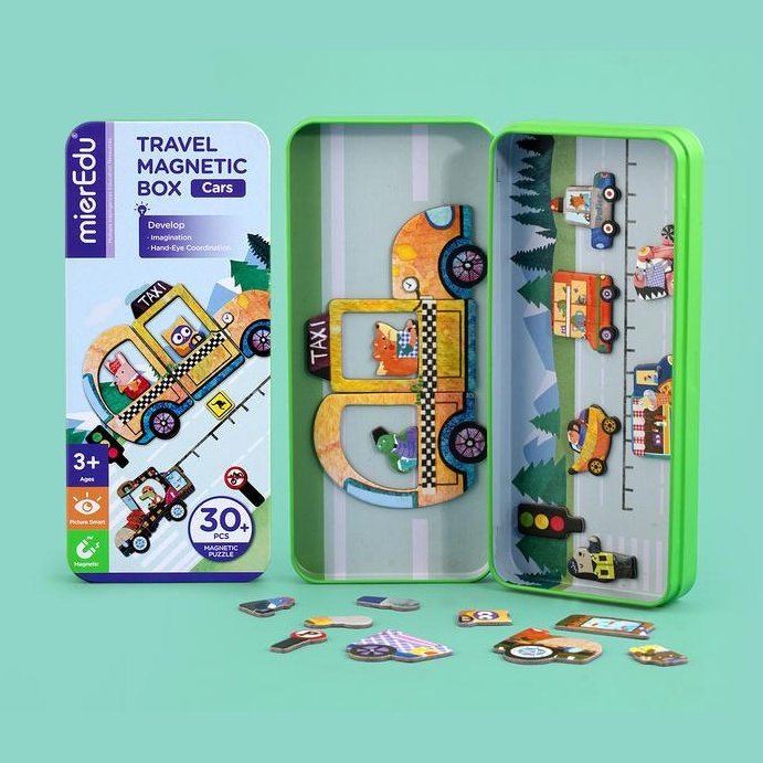 Travel Magnetic Box - Cars - Toybox Tales