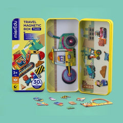 Travel Magnetic Box - Trucks - Toybox Tales