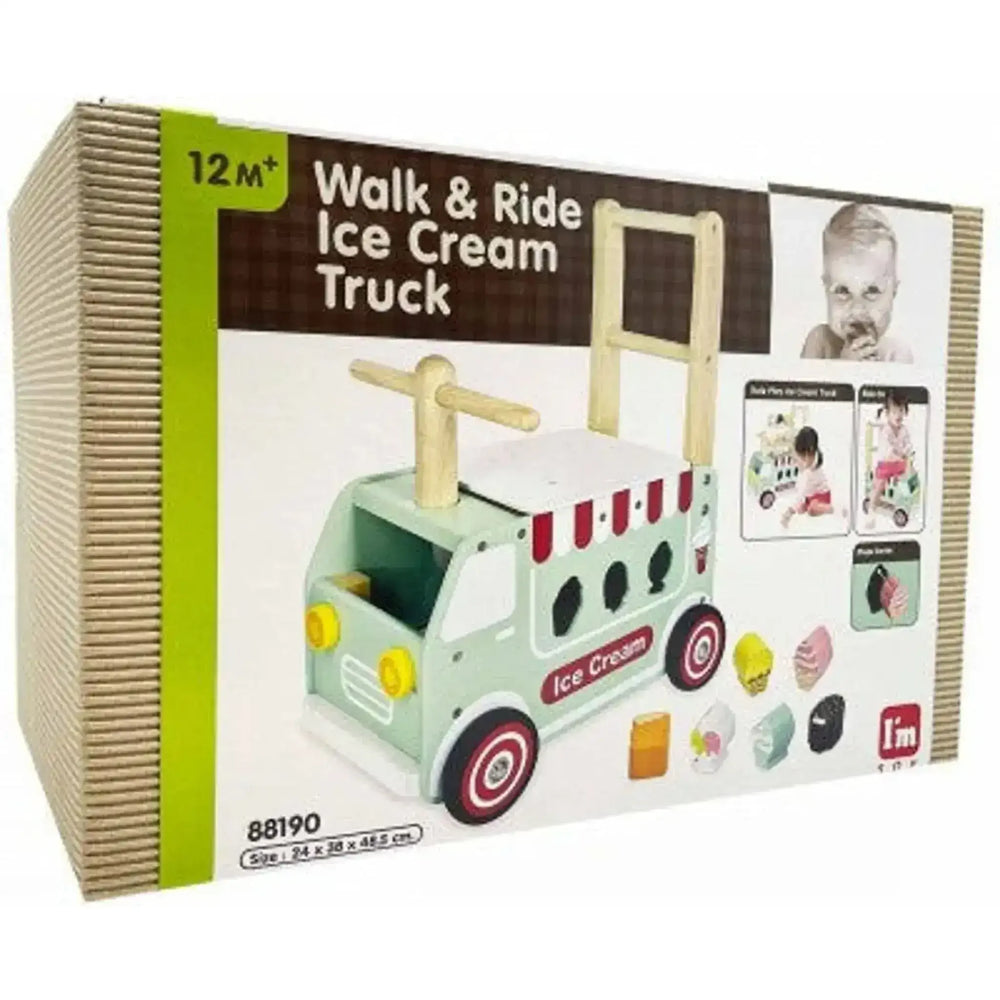 Walk and Ride Ice Cream Truck Sorter - Toybox Tales