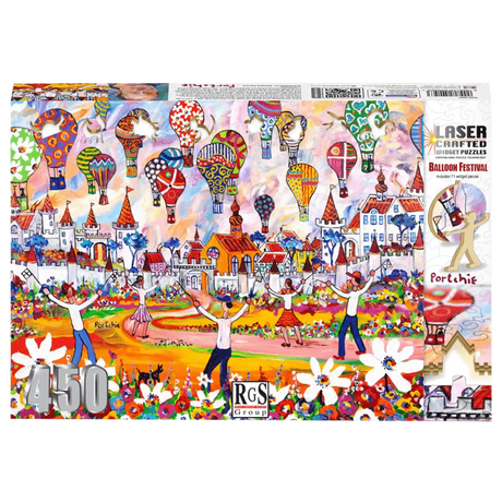 Wooden Widget Puzzle - Balloon Festival 450 Piece - Toybox Tales