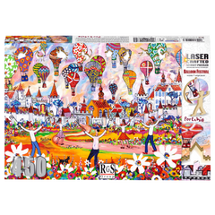 Wooden Widget Puzzle - Balloon Festival 450 Piece - Toybox Tales