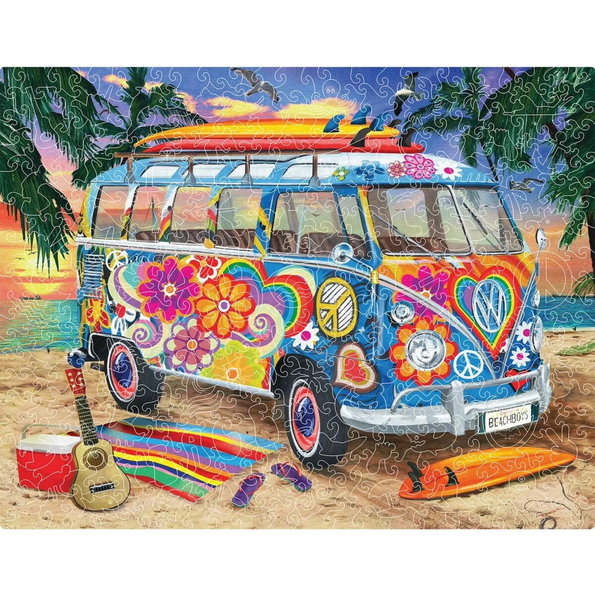 Wooden Widget Puzzle - Beach Break 402 Piece - Toybox Tales