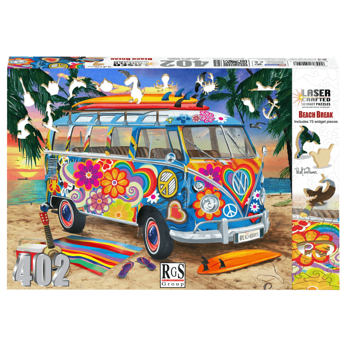 Wooden Widget Puzzle - Beach Break 402 Piece - Toybox Tales