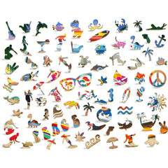 Wooden Widget Puzzle - Beach Break 402 Piece - Toybox Tales