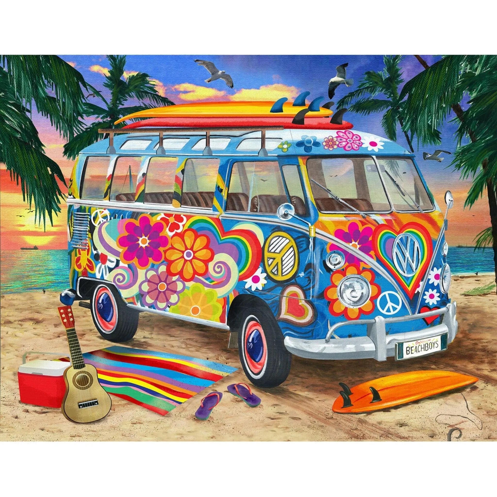 Wooden Widget Puzzle - Beach Break 402 Piece - Toybox Tales