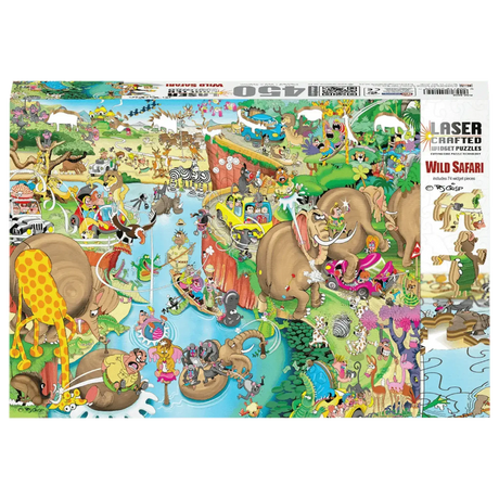 Wooden Widget Puzzle - Wild Safari 450 Piece - Toybox Tales