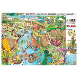 Wooden Widget Puzzle - Wild Safari 450 Piece - Toybox Tales