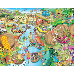 Wooden Widget Puzzle - Wild Safari 450 Piece - Toybox Tales