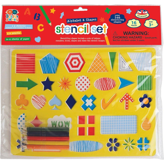 Alphabet and Shapes Stencil Set - Toybox Tales