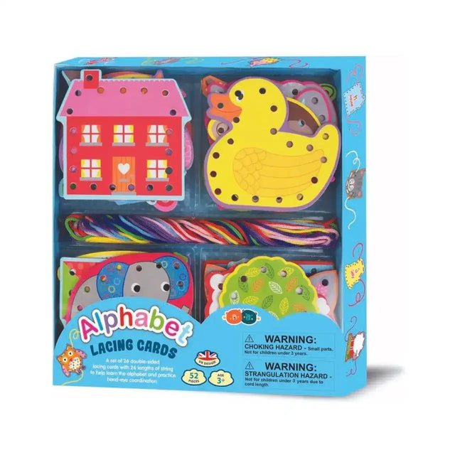 Alphabet Lacing Cards - Toybox Tales