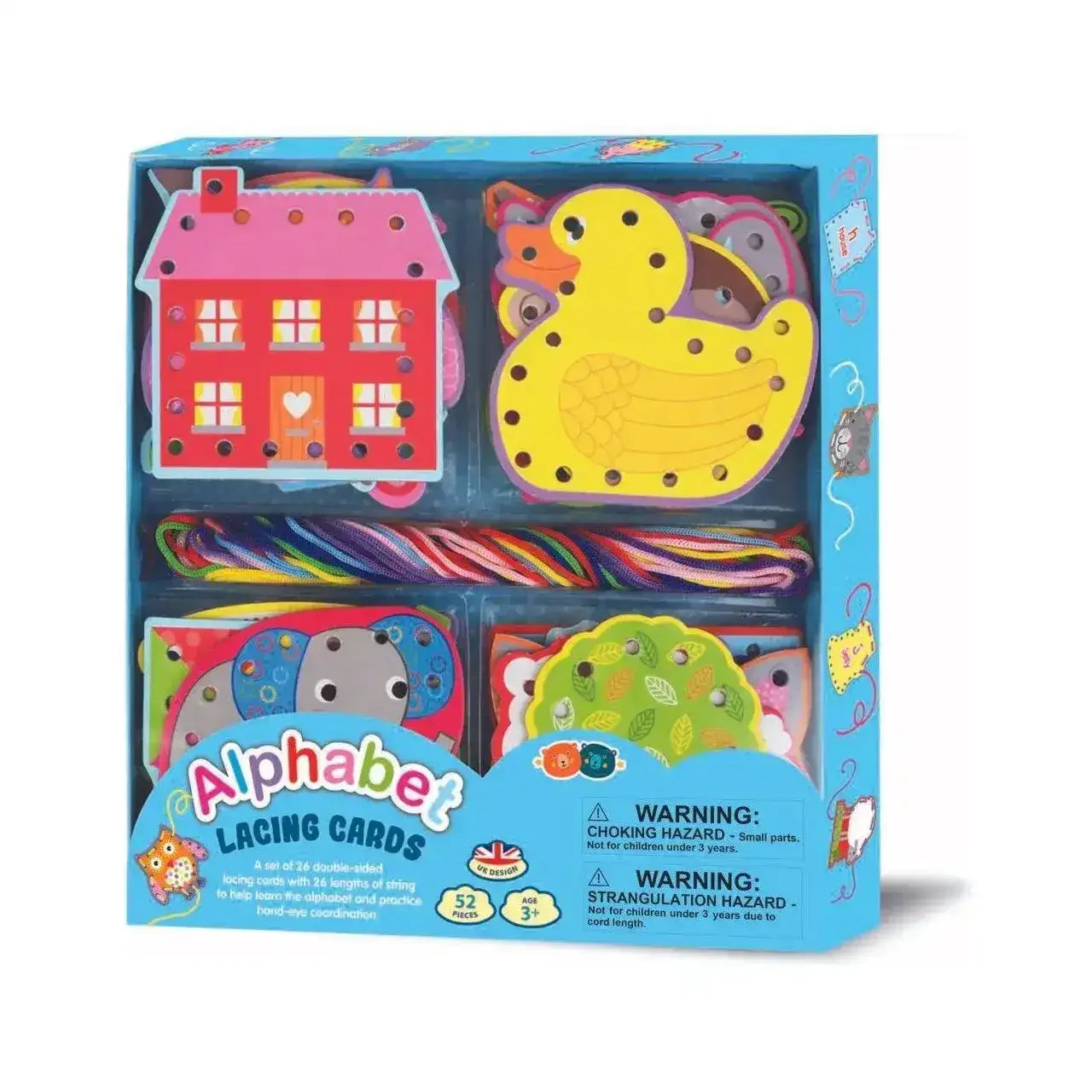 Alphabet Lacing Cards | Toybox Tales