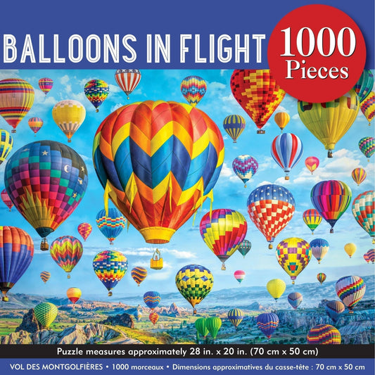 Balloons in Flight 1000 Piece Puzzle - Toybox Tales