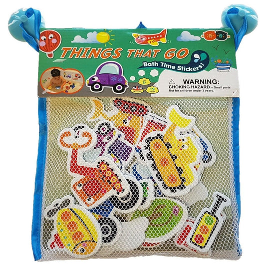 Bath Stickers - Things That Go - Toybox Tales