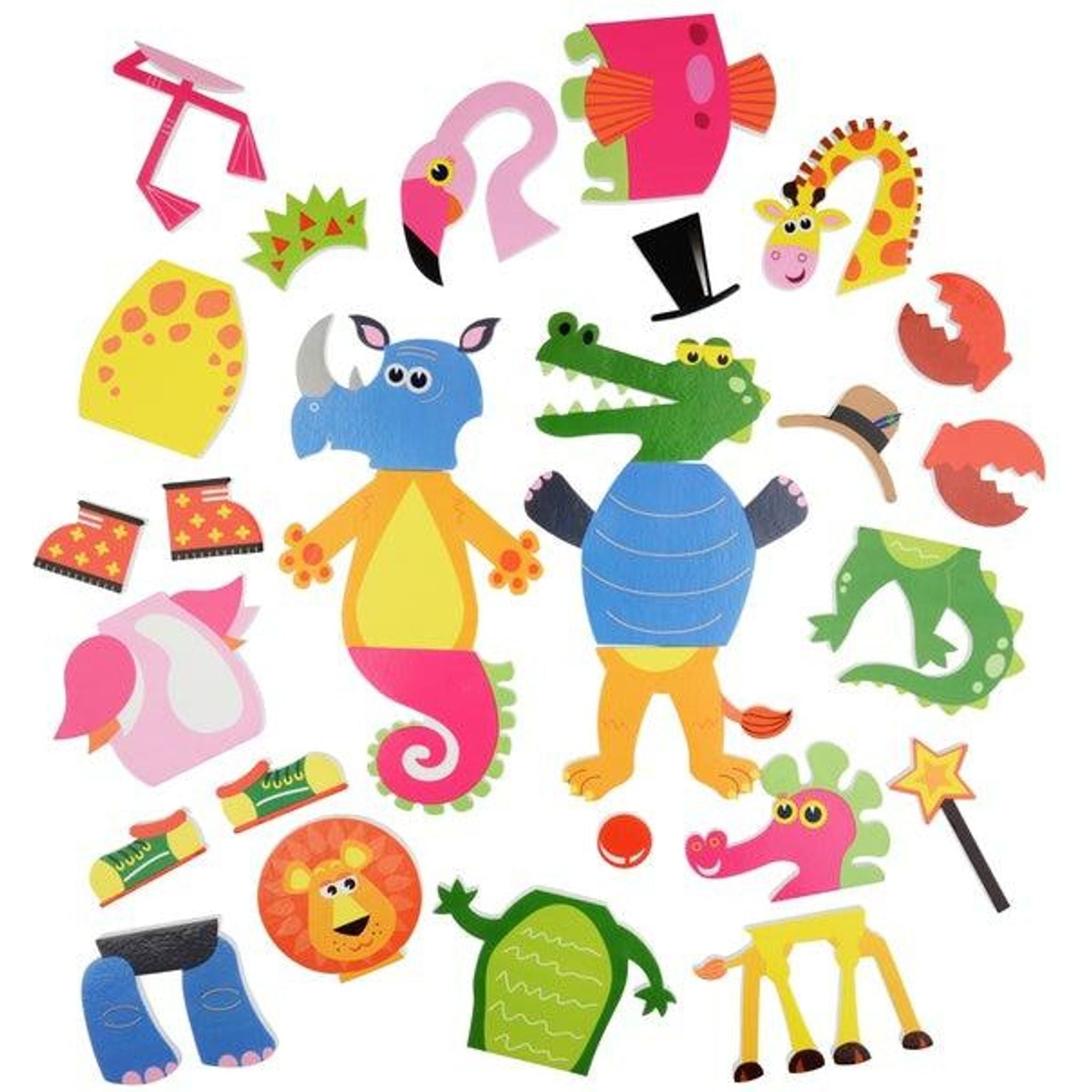 Bath Time Stickers - Weird and Wonderful Animals (In Box) - Toybox Tales